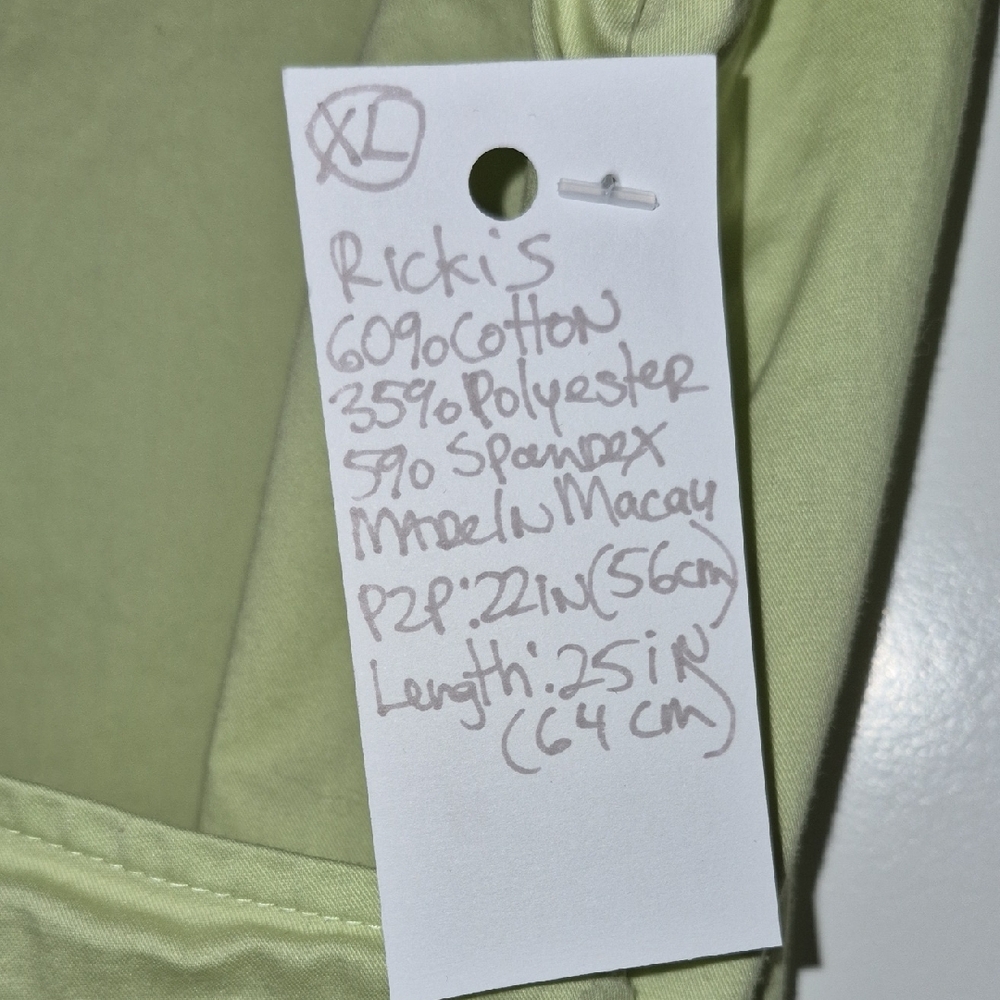 Rickis Pale Lime Sleeveless Wrap-Front Blouse - Picture 4 of 8